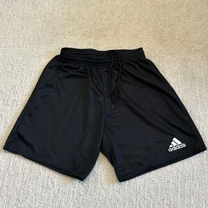 Black adidas unlined soccer shorts size small adult
